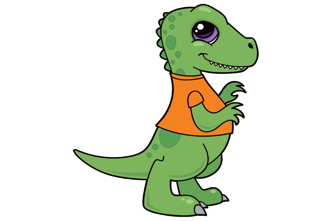 Dinosaur T Rex Vector Hd Images, Baby T Rex Walking Into The Jungle,  Cartoon, Illustration, Mascot PNG Image For Free Download